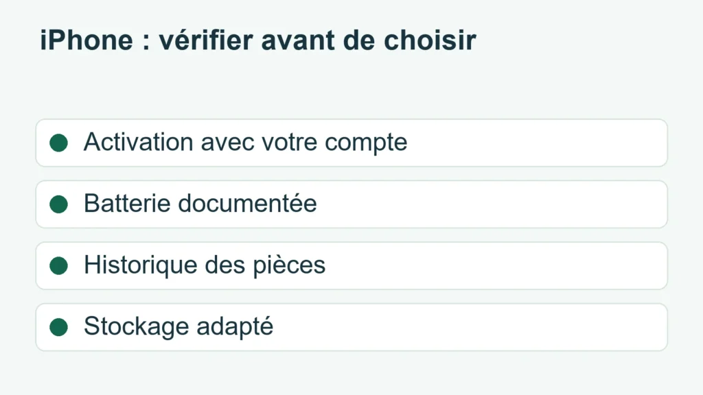 Quatre critères pour choisir
